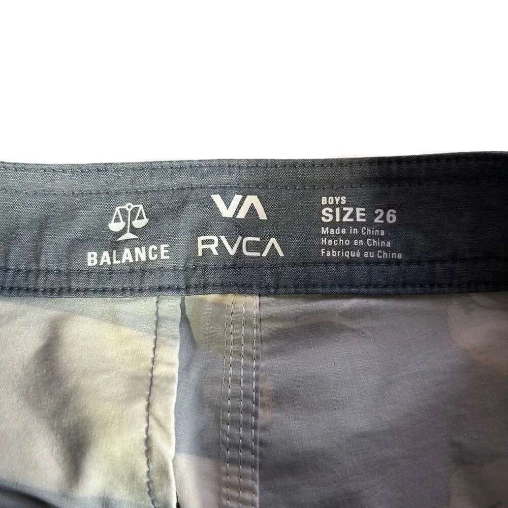 RVCA Size 26 Boys Swim Trunks Balance